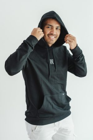 BUZO HOODIE NAVI NEGRO